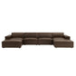 Restore 6-Piece Vegan Leather Modular Sectional Sofa by Modway EEI-7418