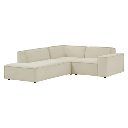 Restore 3-Piece Performance Fabric Upholstered Modular L-Shaped Sectional Sofa by Modway EEI-7419