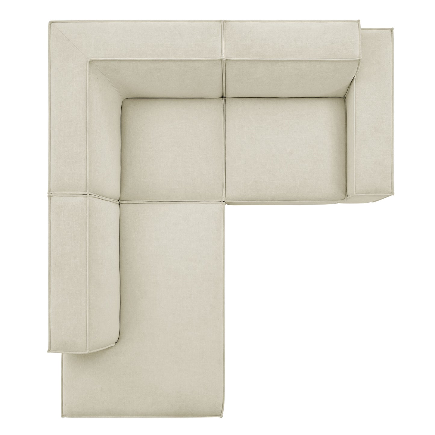 Restore 3-Piece Performance Fabric Upholstered Modular L-Shaped Sectional Sofa by Modway EEI-7419