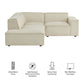 Restore 3-Piece Performance Fabric Upholstered Modular L-Shaped Sectional Sofa by Modway EEI-7419