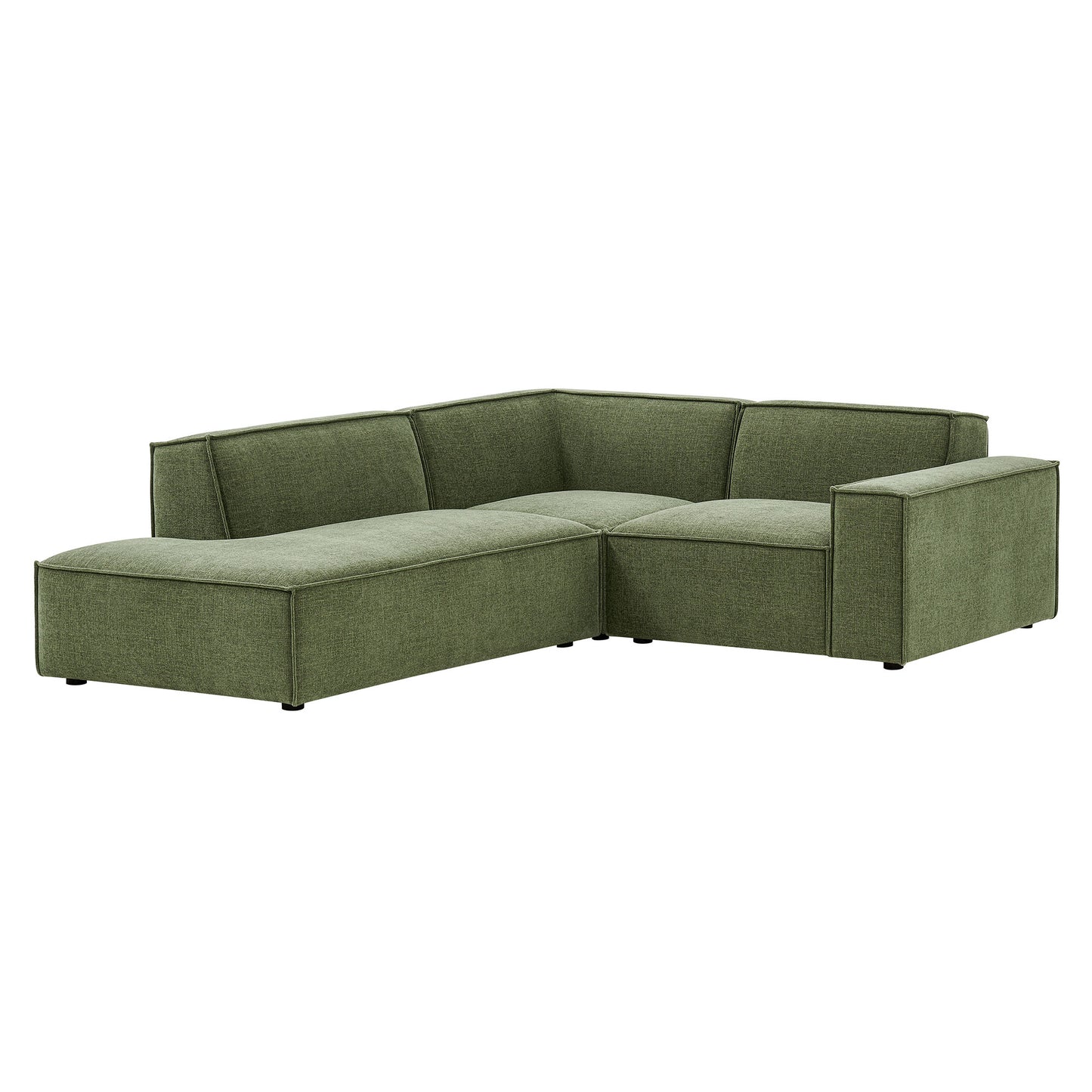 Restore 3-Piece Performance Fabric Upholstered Modular L-Shaped Sectional Sofa by Modway EEI-7419