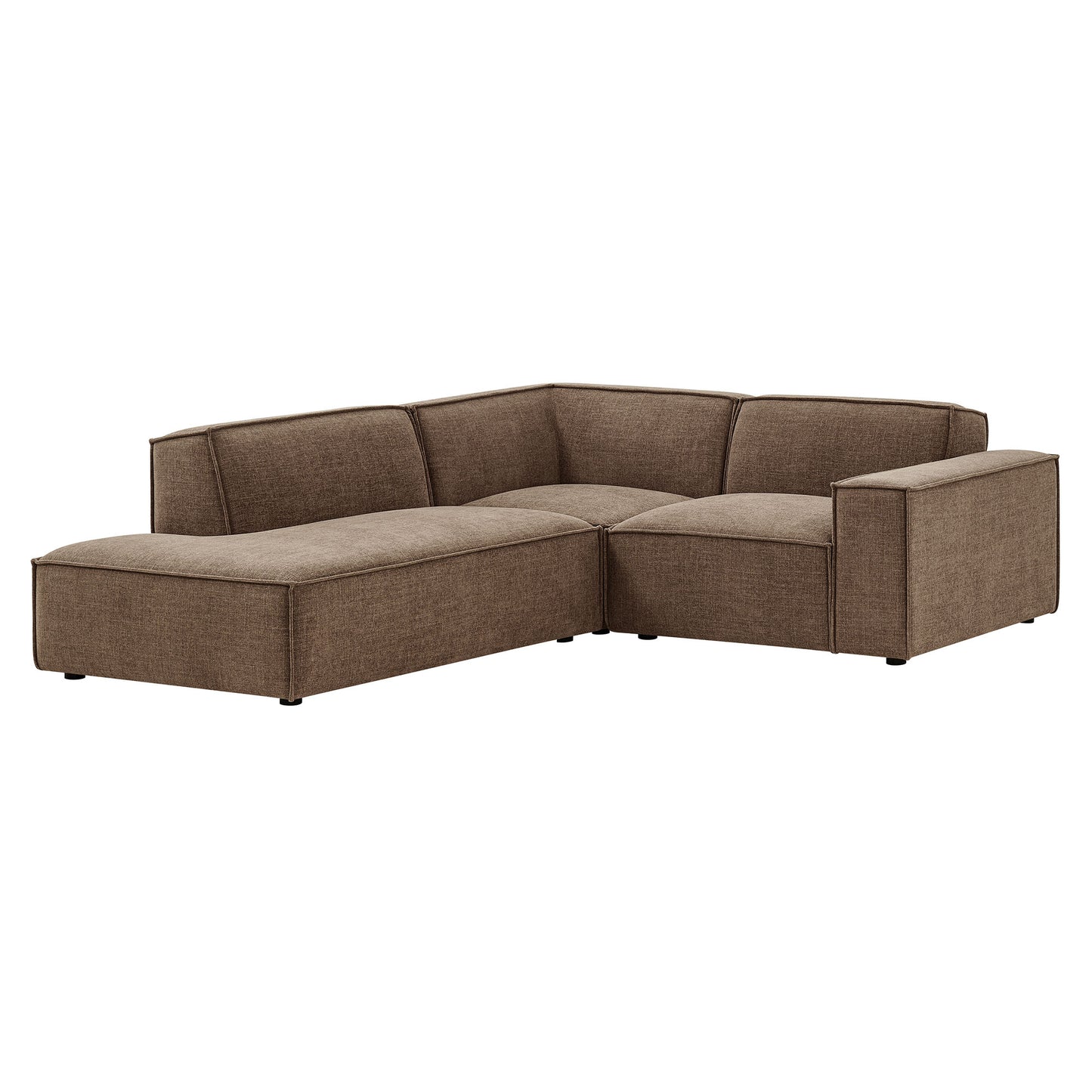 Restore 3-Piece Performance Fabric Upholstered Modular L-Shaped Sectional Sofa by Modway EEI-7419