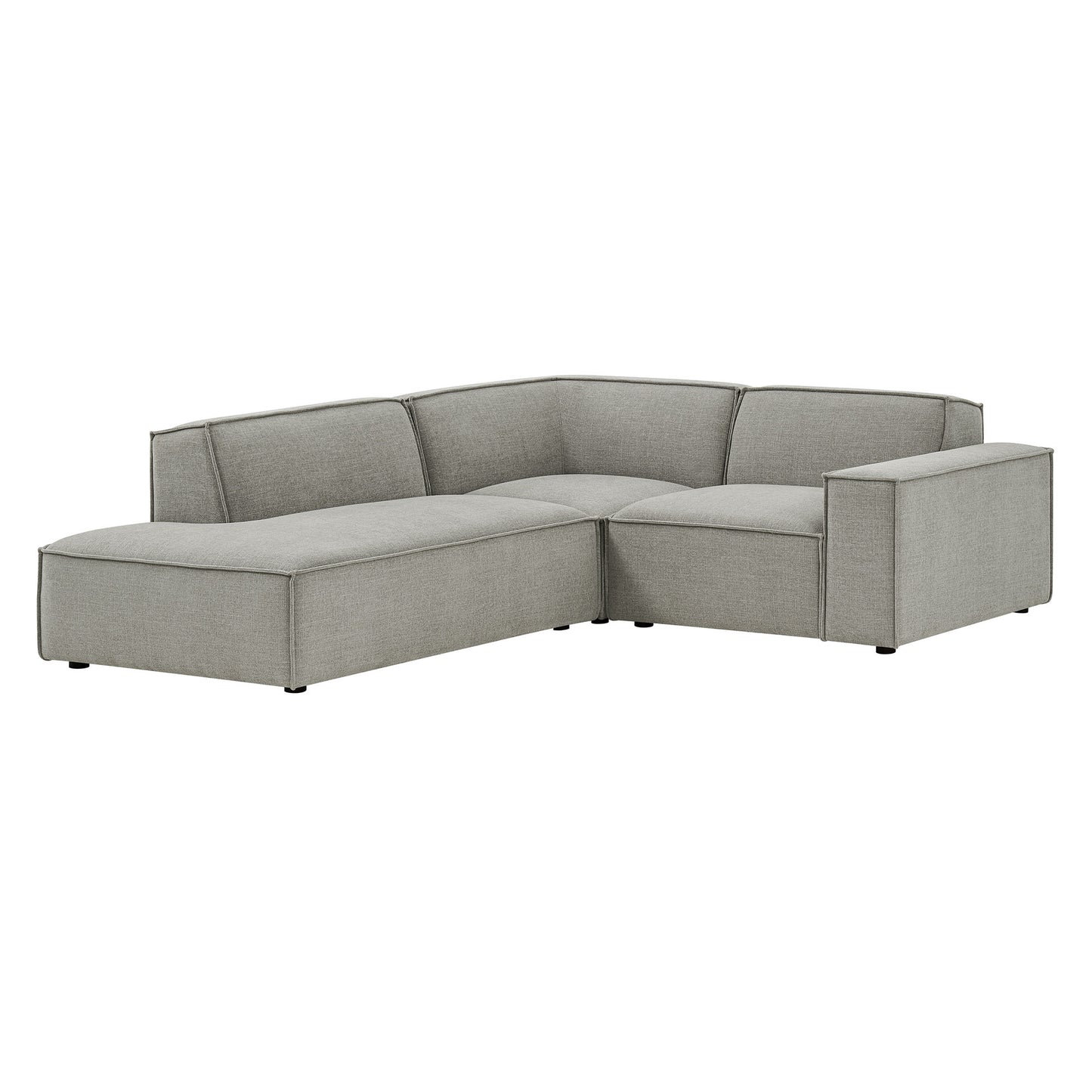 Restore 3-Piece Performance Fabric Upholstered Modular L-Shaped Sectional Sofa by Modway EEI-7419