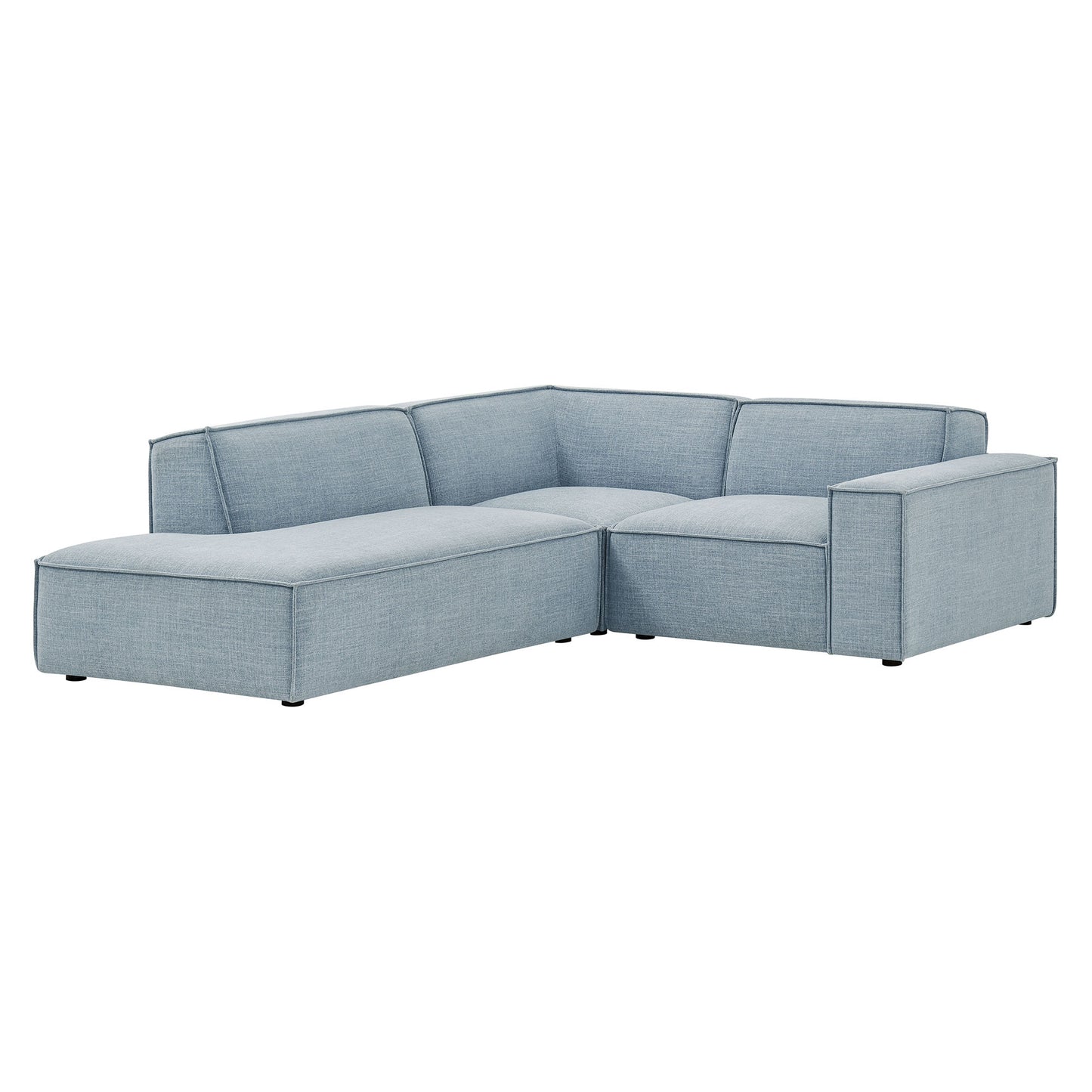 Restore 3-Piece Performance Fabric Upholstered Modular L-Shaped Sectional Sofa by Modway EEI-7419