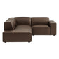 Restore 3-Piece Vegan Leather Modular L-Shaped Sectional Sofa by Modway EEI-7420
