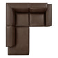Restore 3-Piece Vegan Leather Modular L-Shaped Sectional Sofa by Modway EEI-7420