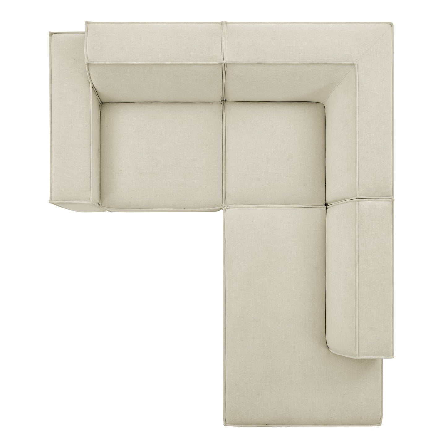 Restore 3-Piece Performance Fabric Upholstered Modular L-Shaped Sectional Sofa by Modway EEI-7421