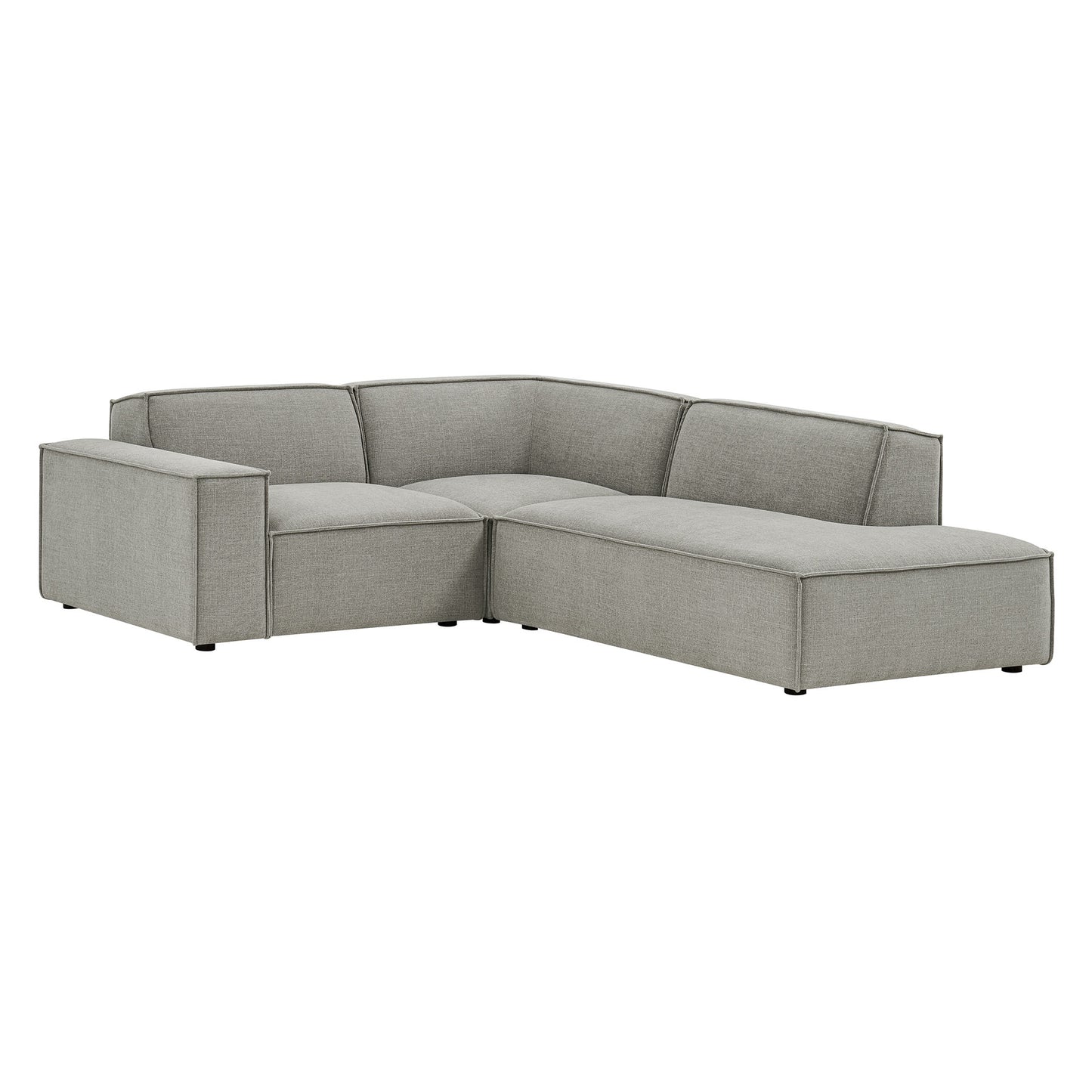 Restore 3-Piece Performance Fabric Upholstered Modular L-Shaped Sectional Sofa by Modway EEI-7421