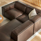 Restore 3-Piece Vegan Leather Modular L-Shaped Sectional Sofa by Modway EEI-7422