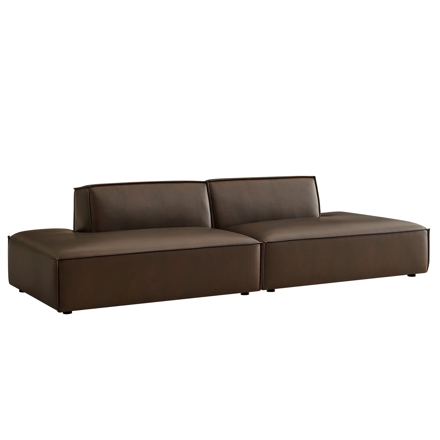 Restore 2-Piece Vegan Leather Modular Loveseat by Modway EEI-7424