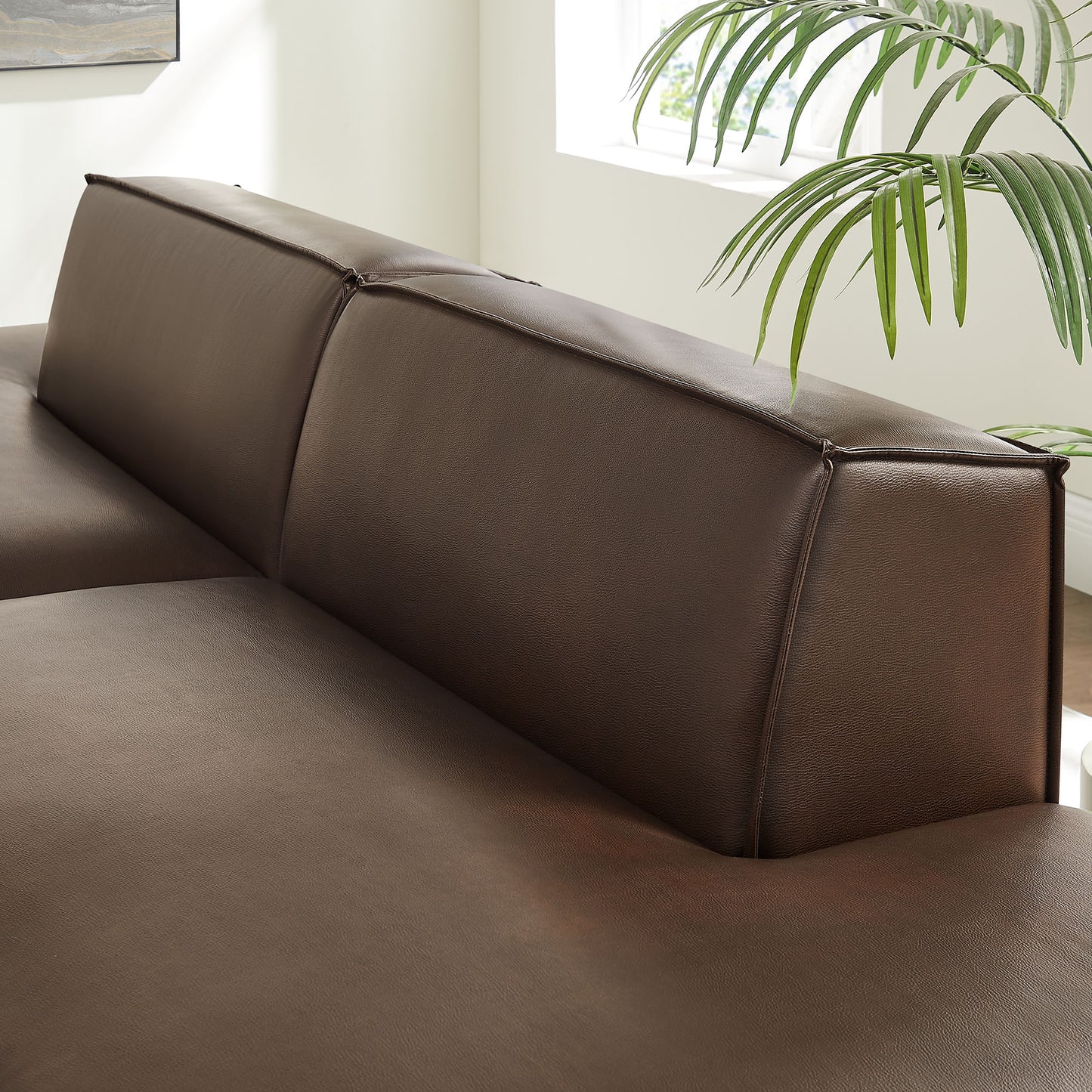 Restore 2-Piece Vegan Leather Modular Loveseat by Modway EEI-7424