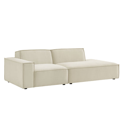 Restore 2-Piece Performance Fabric Upholstered Modular Loveseat by Modway EEI-7425