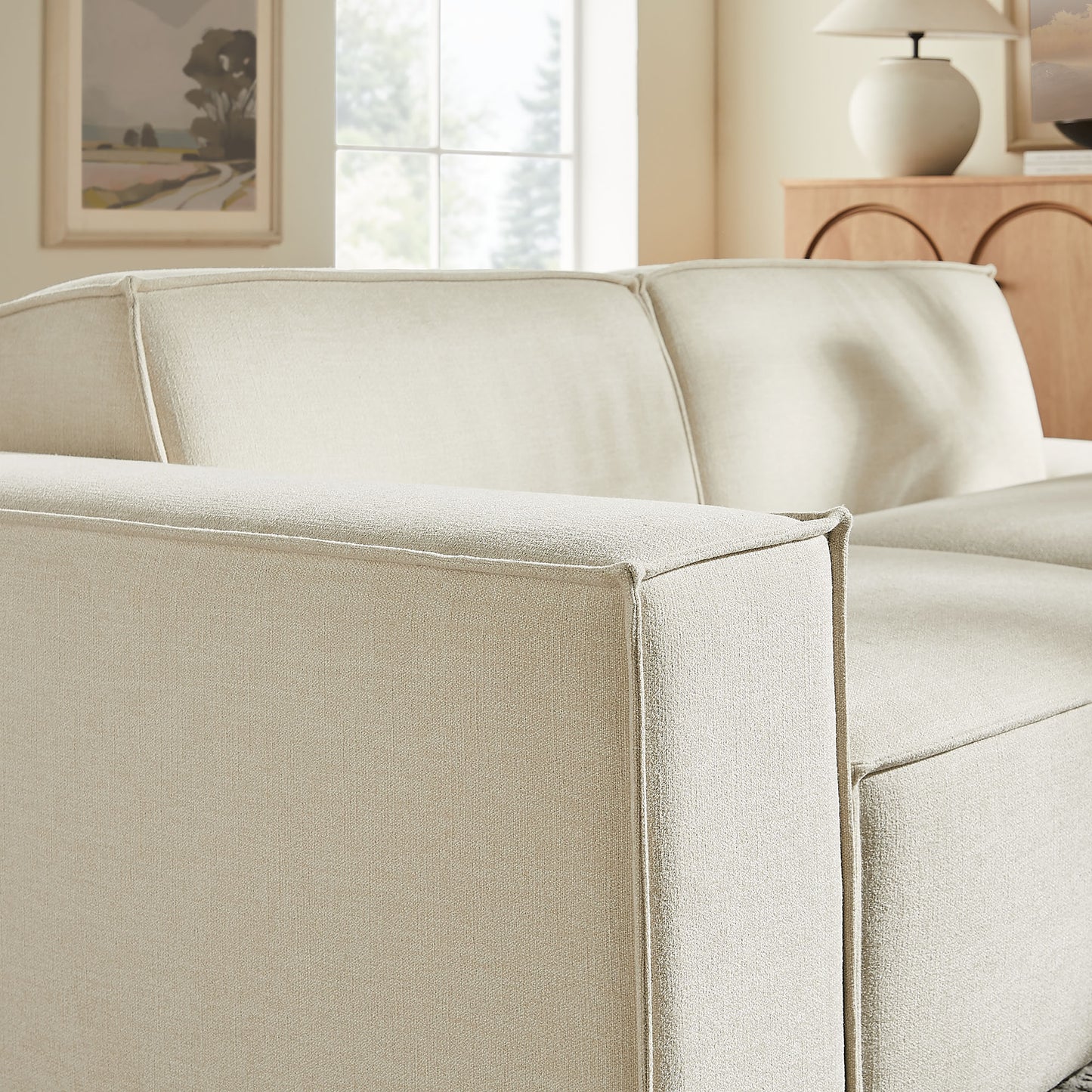 Restore 2-Piece Performance Fabric Upholstered Modular Loveseat by Modway EEI-7425