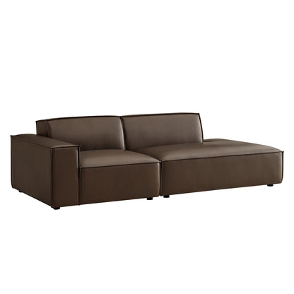 Restore 2-Piece Vegan Leather Modular Loveseat by Modway EEI-7426