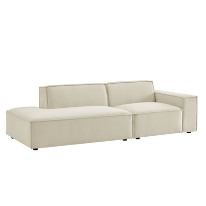 Restore 2-Piece Performance Fabric Upholstered Modular Loveseat by Modway EEI-7427