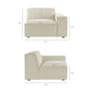Restore 2-Piece Performance Fabric Upholstered Modular Loveseat by Modway EEI-7427