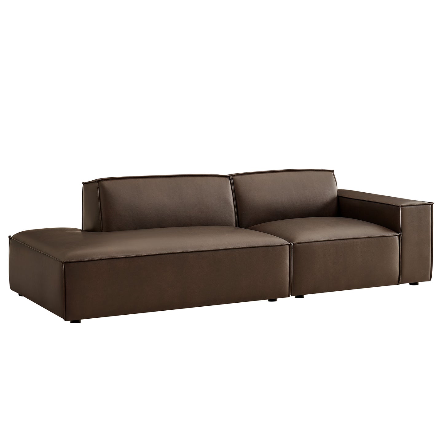 Restore 2-Piece Vegan Leather Modular Loveseat by Modway EEI-7428
