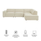 Restore 4-Piece Performance Fabric Upholstered Modular L-Shaped Sofa by Modway EEI-7429