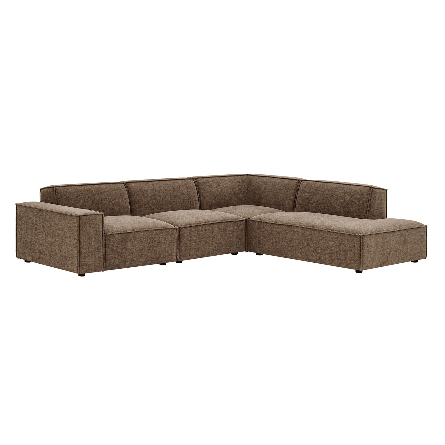 Restore 4-Piece Performance Fabric Upholstered Modular L-Shaped Sofa by Modway EEI-7429