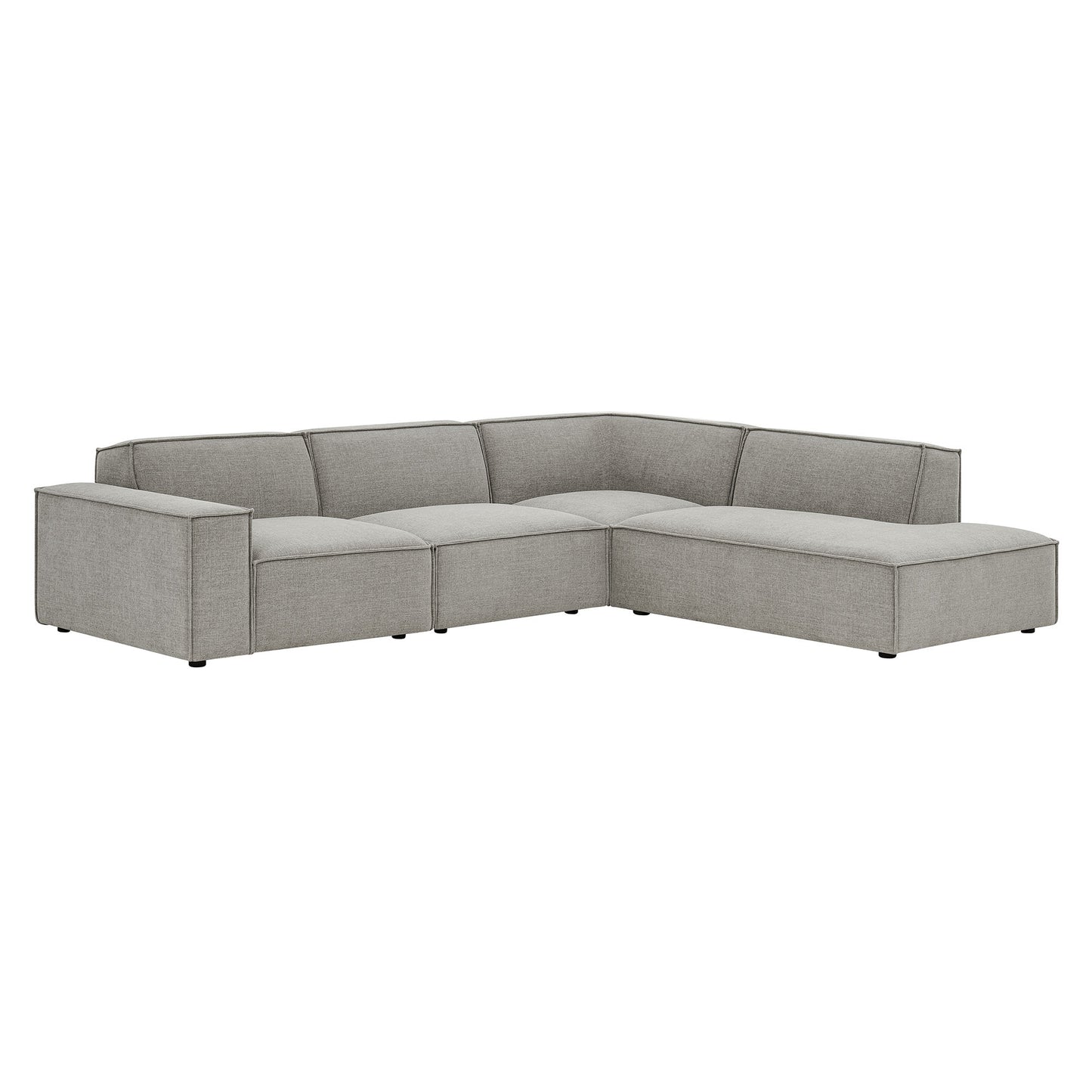 Restore 4-Piece Performance Fabric Upholstered Modular L-Shaped Sofa by Modway EEI-7429