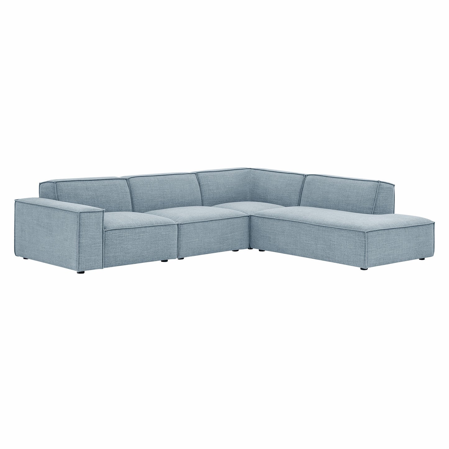 Restore 4-Piece Performance Fabric Upholstered Modular L-Shaped Sofa by Modway EEI-7429