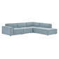 Restore 4-Piece Performance Fabric Upholstered Modular L-Shaped Sofa by Modway EEI-7429