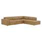Restore 4-Piece Vegan Leather Modular L-Shaped Sofa by Modway EEI-7430