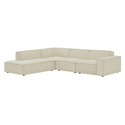 Restore 4-Piece Performance Fabric Upholstered Modular L-Shaped Sofa by Modway EEI-7431