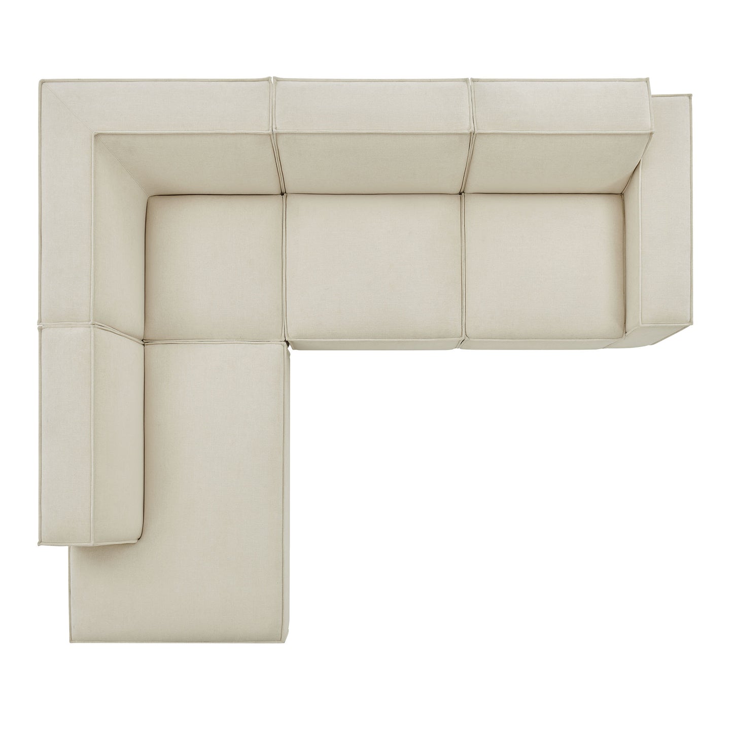 Restore 4-Piece Performance Fabric Upholstered Modular L-Shaped Sofa by Modway EEI-7431