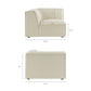 Restore 4-Piece Performance Fabric Upholstered Modular L-Shaped Sofa by Modway EEI-7431