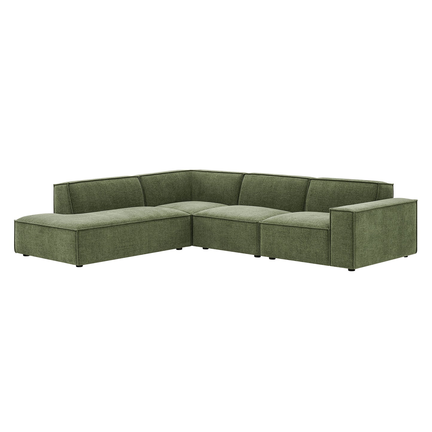 Restore 4-Piece Performance Fabric Upholstered Modular L-Shaped Sofa by Modway EEI-7431