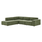 Restore 4-Piece Performance Fabric Upholstered Modular L-Shaped Sofa by Modway EEI-7431