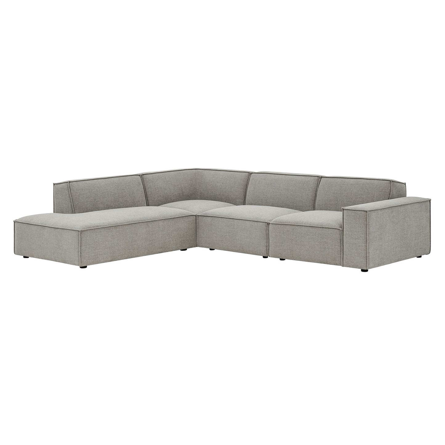 Restore 4-Piece Performance Fabric Upholstered Modular L-Shaped Sofa by Modway EEI-7431