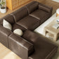 Restore 4-Piece Vegan Leather Modular L-Shaped Sofa by Modway EEI-7432