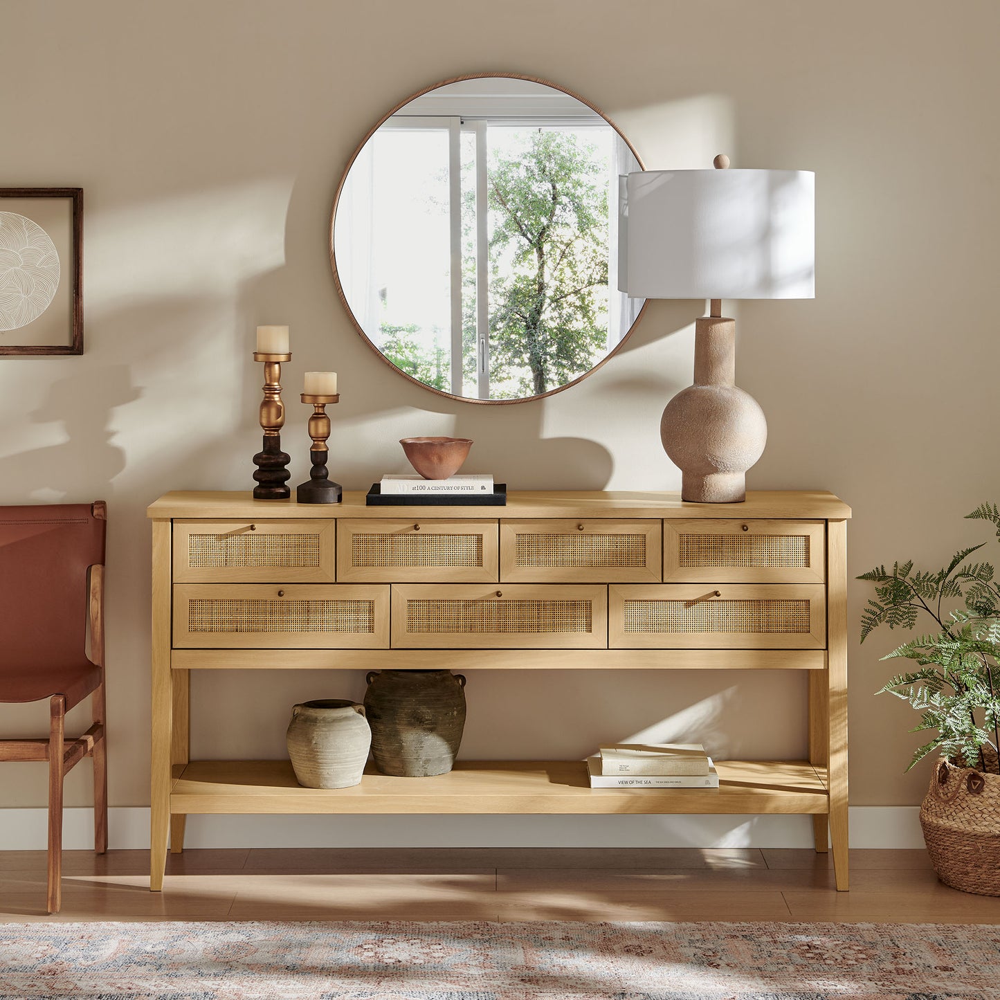 Soma 62 Inch Rattan Console Table by Modway EEI-7435