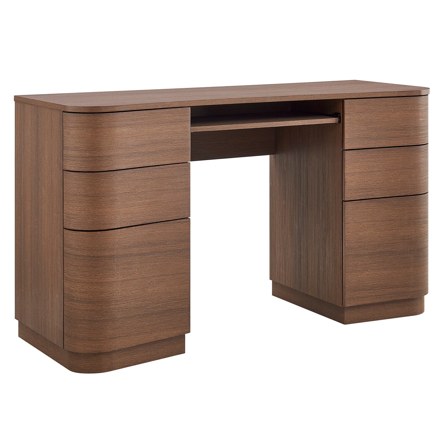 Mirae 55" 6-Drawer Curved Office Desk by Modway EEI-7436