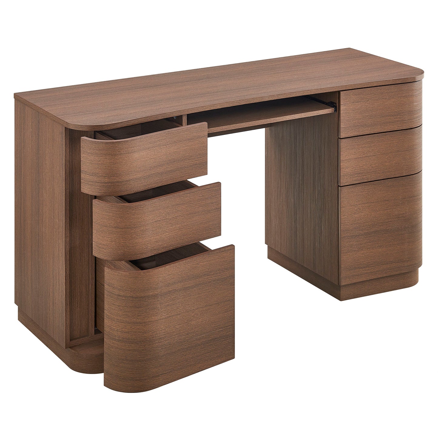 Mirae 55" 6-Drawer Curved Office Desk by Modway EEI-7436