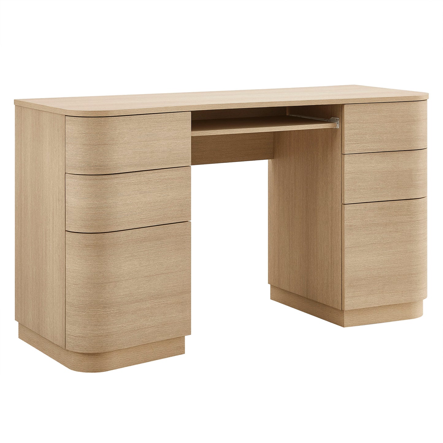 Mirae 55" 6-Drawer Curved Office Desk by Modway EEI-7436