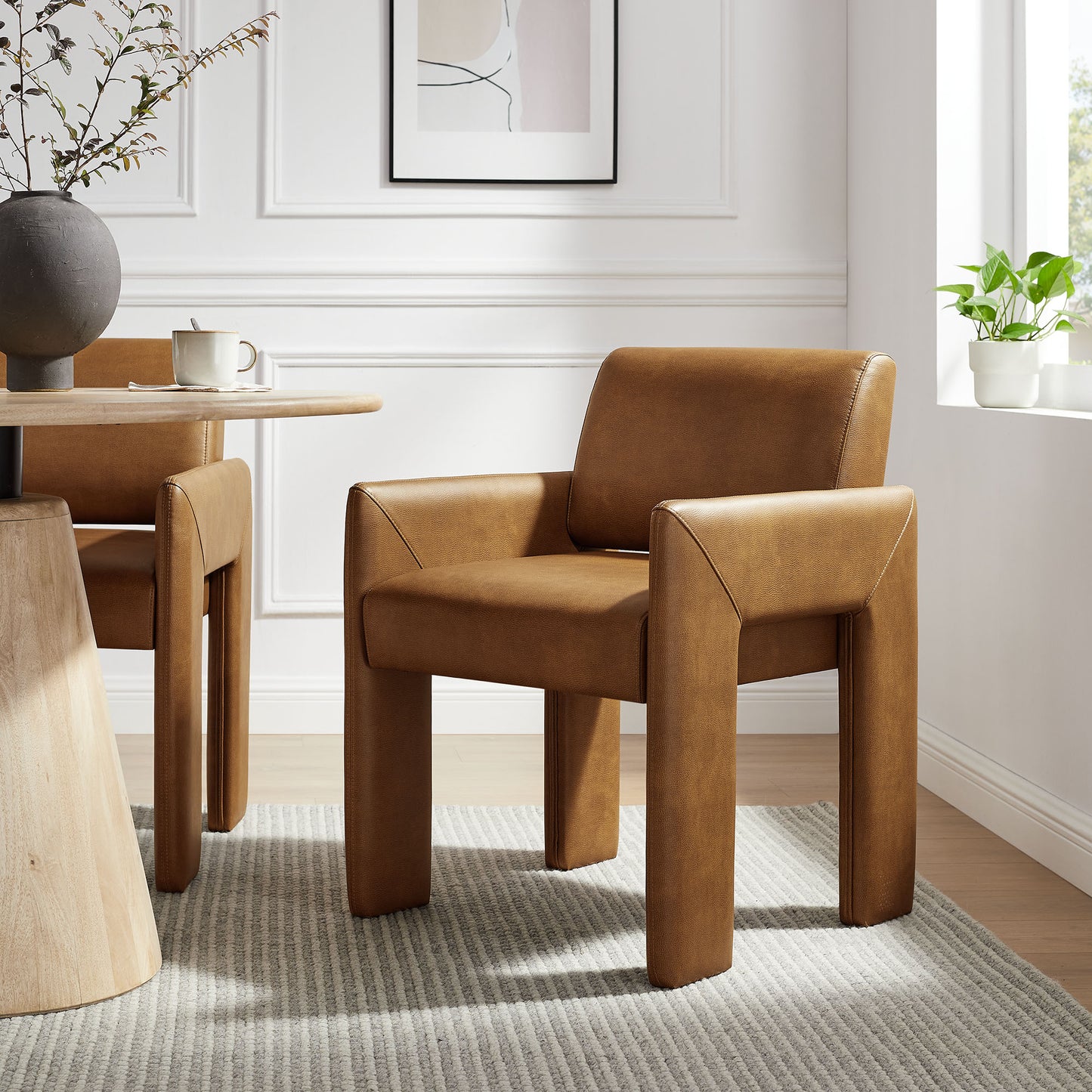 Daven Vegan Leather Dining Armchair by Modway EEI-7443