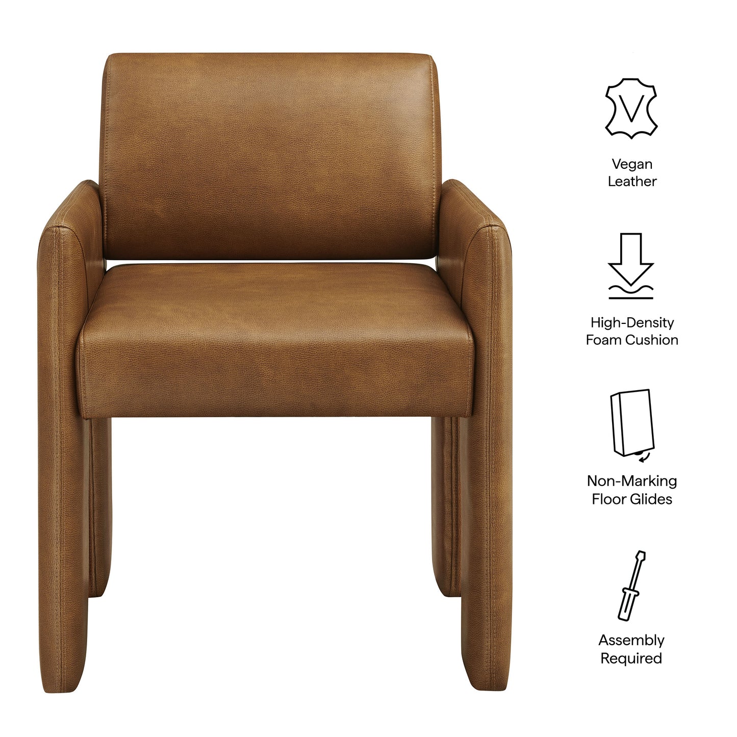 Daven Vegan Leather Dining Armchair by Modway EEI-7443