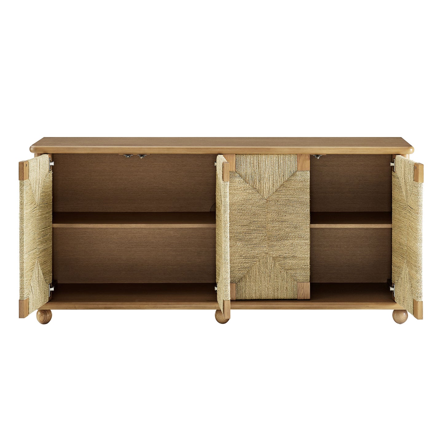 Marola 71 Inch Oak Wood Seagrass Sideboard by Modway EEI-7451