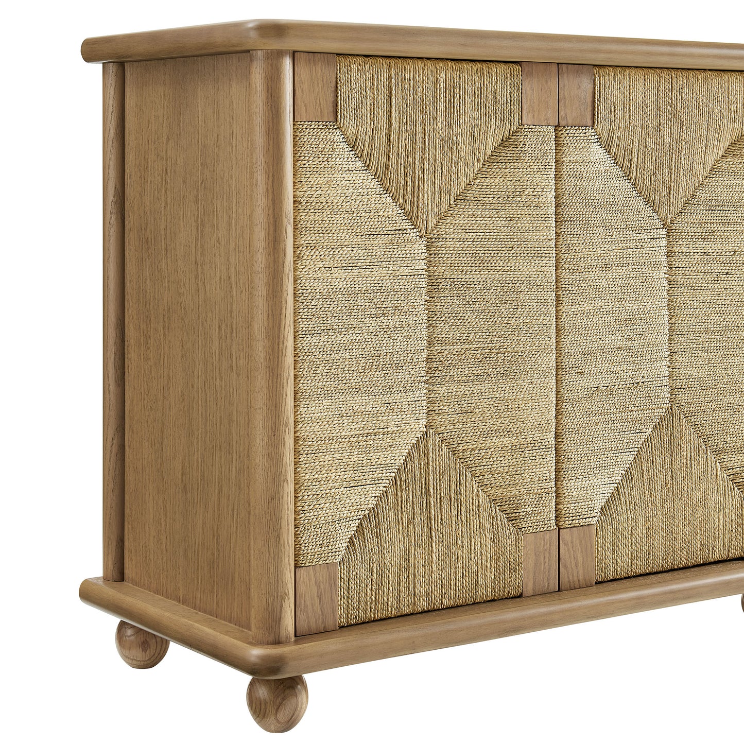 Marola 71 Inch Oak Wood Seagrass Sideboard by Modway EEI-7451