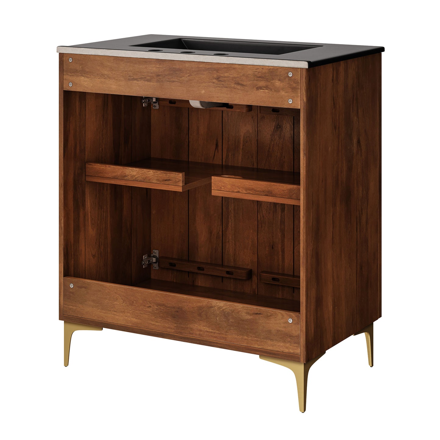 Vernon 30" Fluted Wood Vanity Cabinet With Sink by Modway EEI-7454