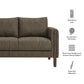 Hawken Boucle Fabric Loveseat by Modway EEI-7460 FredCo