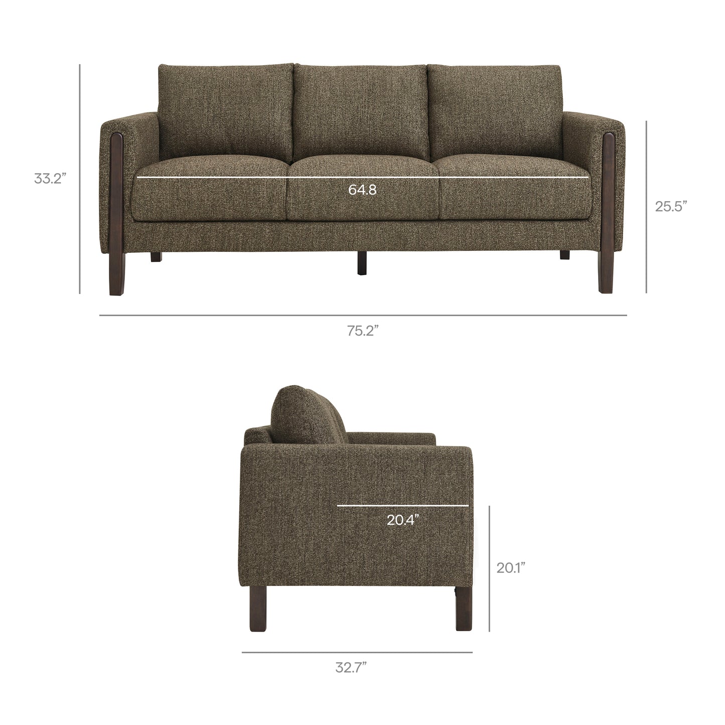 Hawken Boucle Fabric Sofa by Modway EEI-7461 FredCo