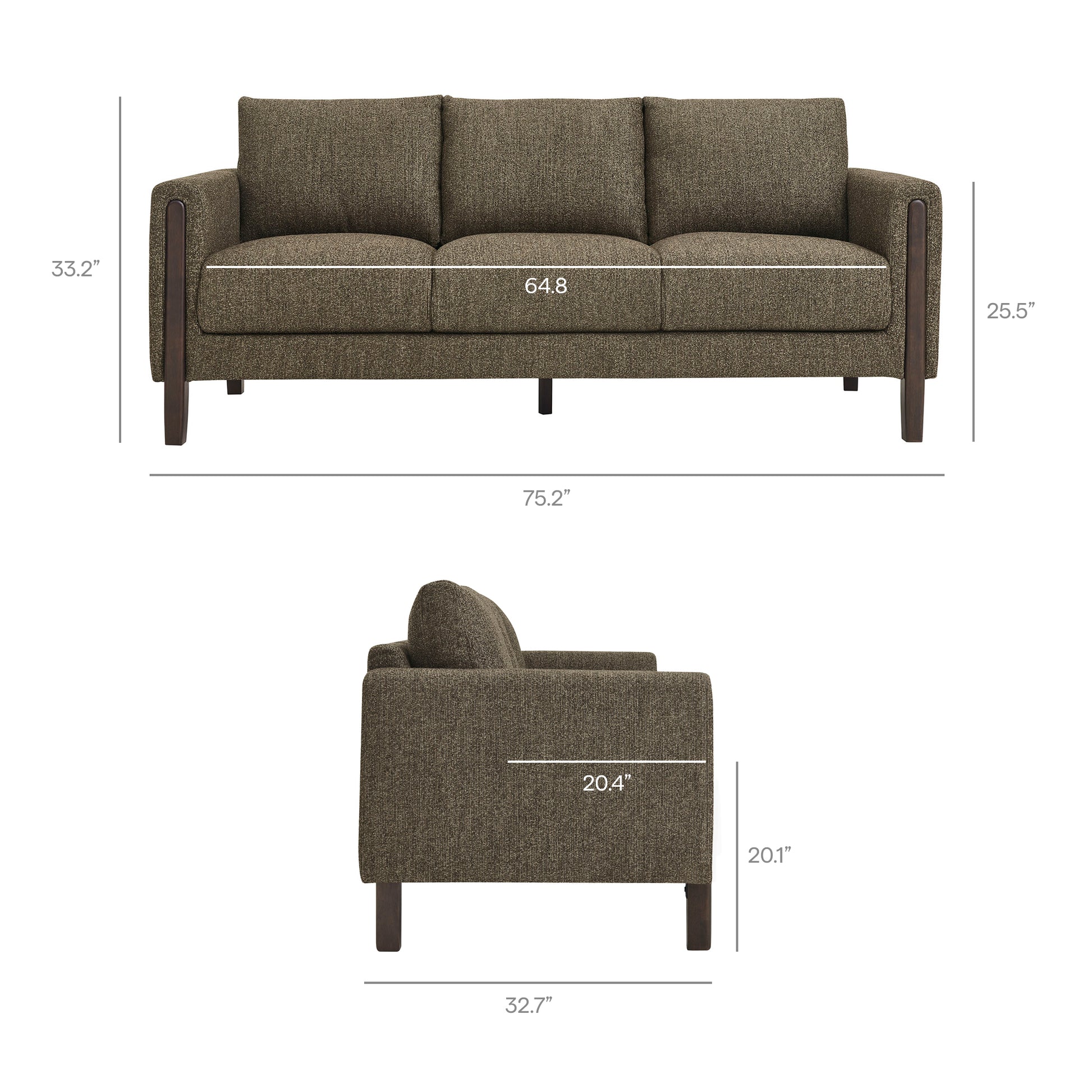 Hawken Boucle Fabric Sofa by Modway EEI-7461 FredCo