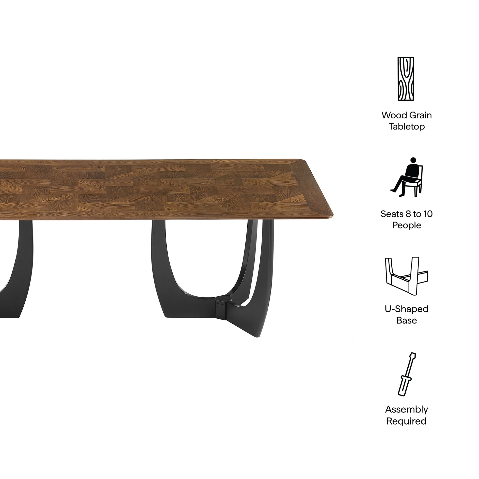 Wrenly 94” Dining Table by Modway EEI-7462 FredCo