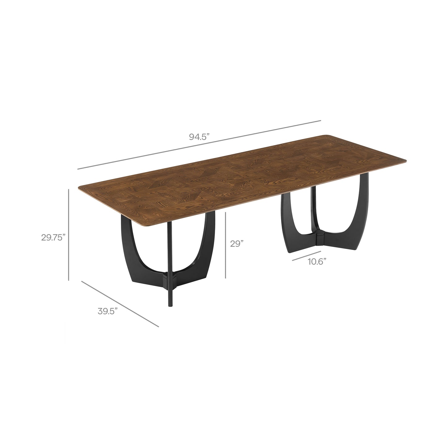 Wrenly 94” Dining Table by Modway EEI-7462 FredCo