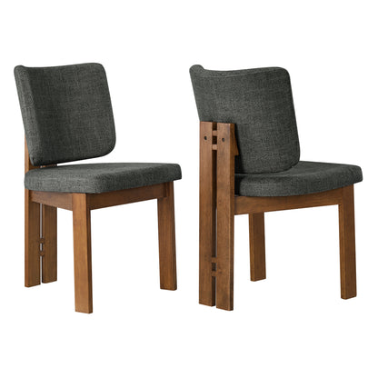 Alba Armless Upholstered Dining Chairs Set Of 2 by Modway EEI-7465 FredCo