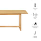 Ashcroft 69" Rectangular Dining Table by Modway EEI-7466